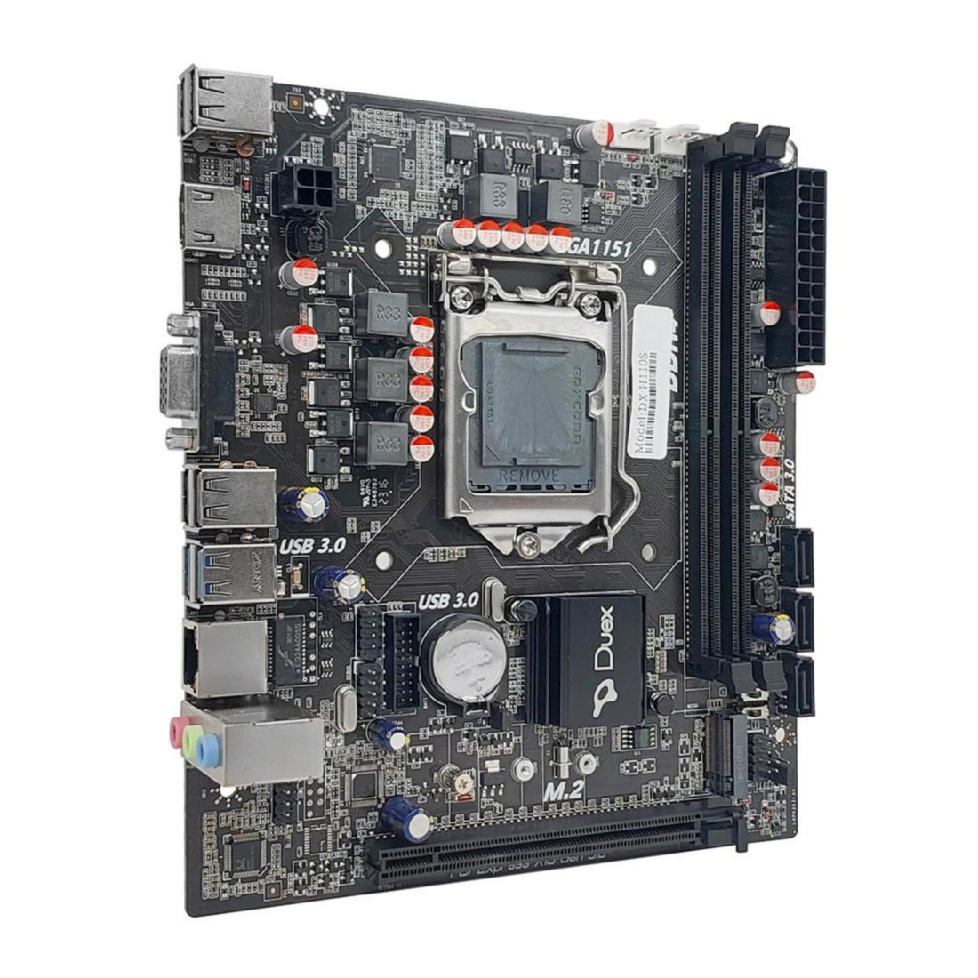 PLACA MÃE H110 DUEX - COM SLOT M.2 E REDE 10/100/1000